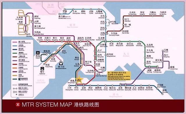 香港最新地铁线路图概览